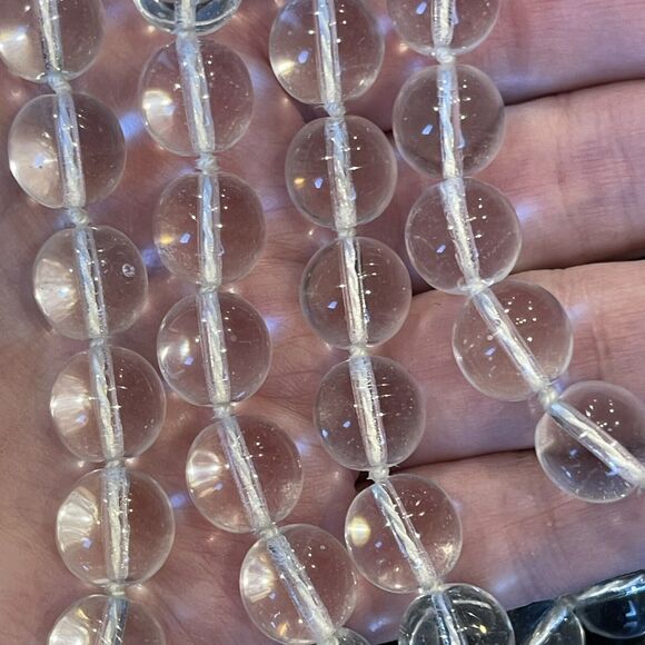 Retired Extasia Glass Intaglio Cameo Pendant Pools of Light Glass Bead Necklace - Picture 3 of 16